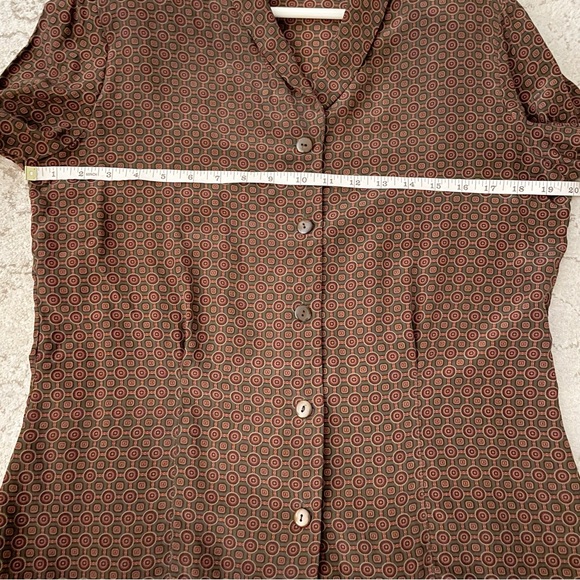Liz Claiborne Petite Vintage Silk Blouse Size 8 Petite - Picture 8 of 11